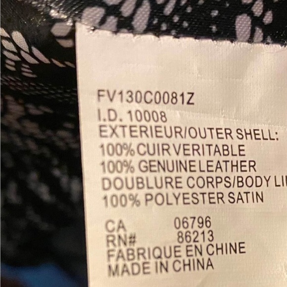 TRISTAN 100% genuine leather button up jacket, size medium - Picture 7 of 7